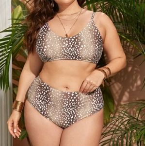 Shein Dalmatian print Bikini
